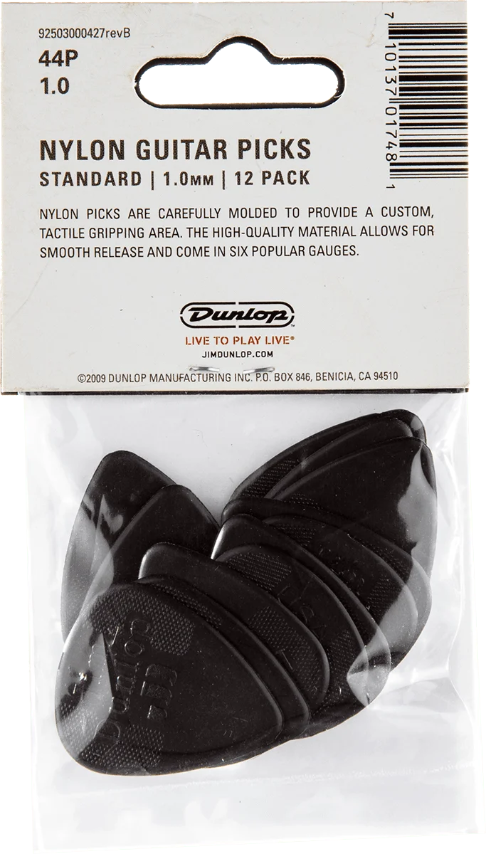 Player’s Pack de 12 médiators Dunlop Nylon Standard 0.100mm 44P100