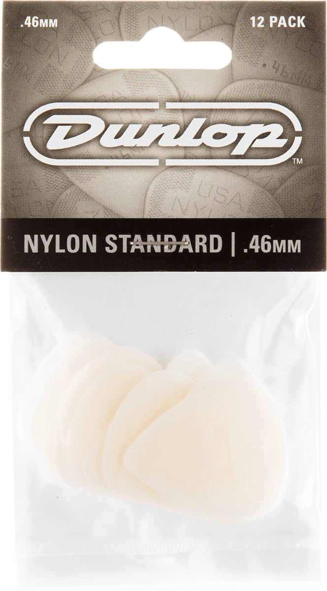 Player’s Pack de 12 médiators Dunlop Nylon Standard 0.46mm 44P46