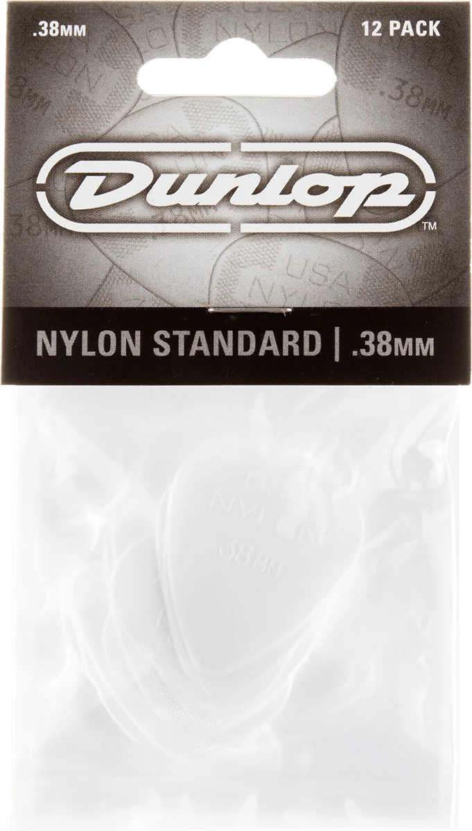 Player’s Pack 12 médiators Dunlop Nylon Standard 0.38mm 44P38