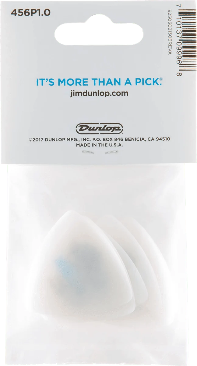 Player’s Pack de 6 médiators Dunlop Tortex Flex Triangle 1.00mm 456P100