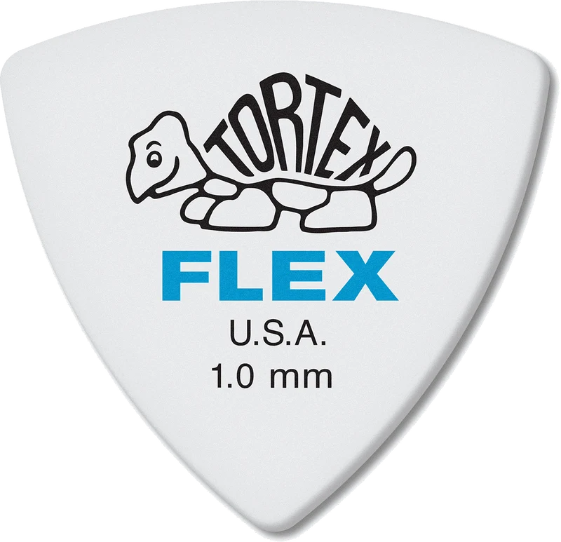 Player’s Pack de 6 médiators Dunlop Tortex Flex Triangle 1.00mm 456P100