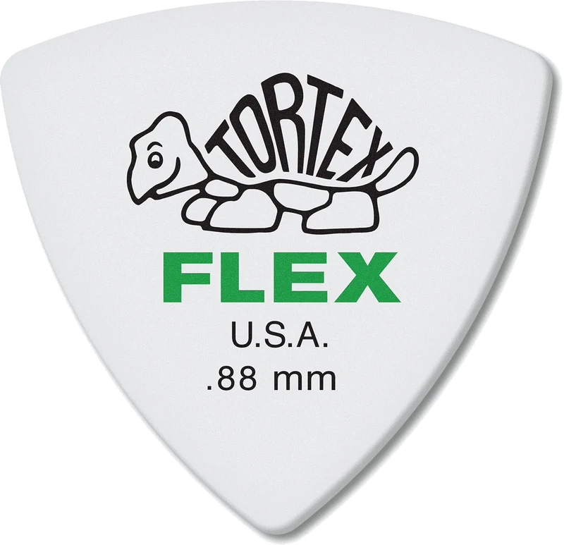 Player’s Pack de 6 médiators Dunlop Tortex Flex Triangle 0.88mm 456P88