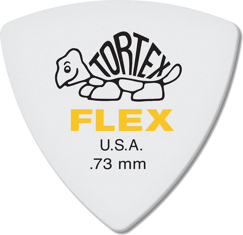Player’s Pack de 6 médiators Dunlop Tortex Flex Triangle 0.73mm 456P73