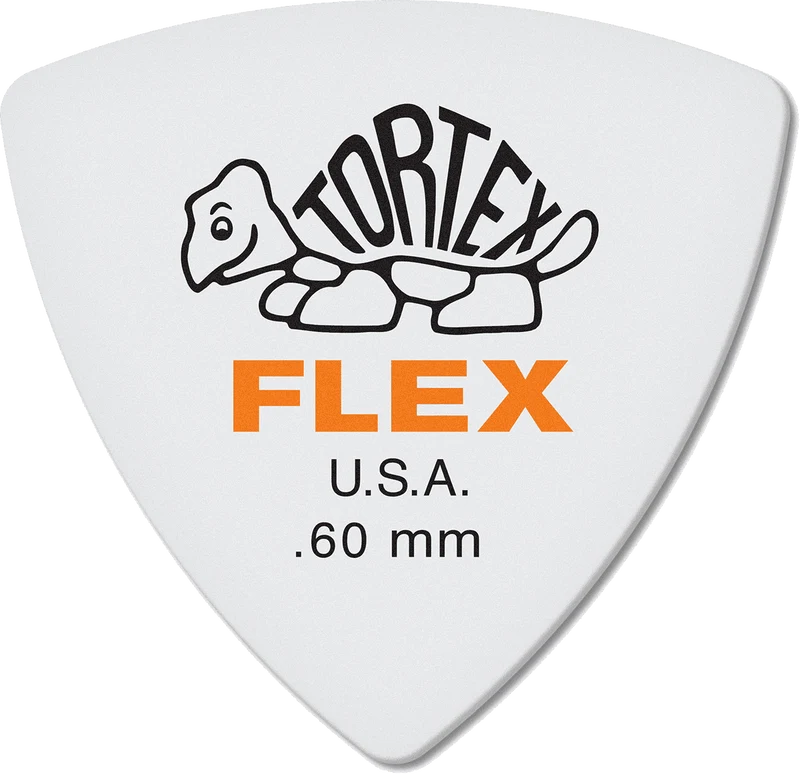 Player’s Pack de 6 médiators Dunlop Tortex Flex Triangle 0.60mm 456P60