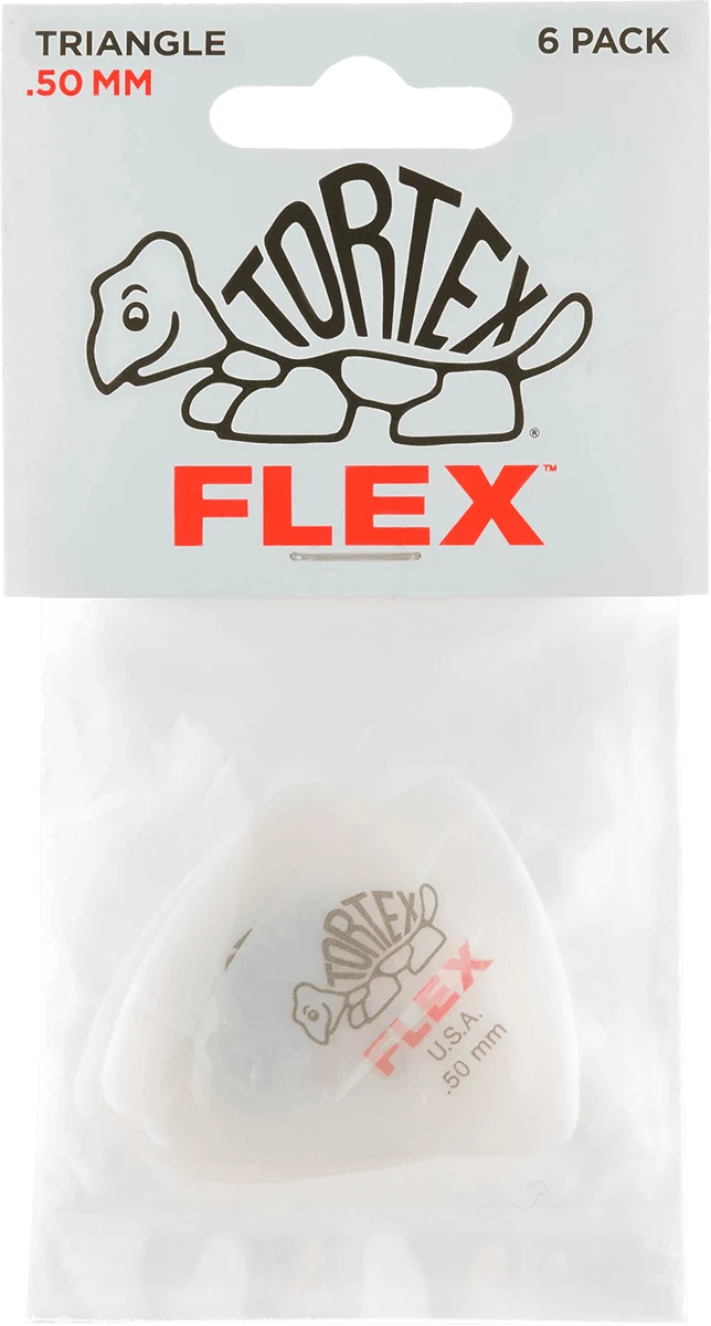 Player’s Pack de 6 médiators Dunlop Tortex Flex Triangle 0.50mm 456P50
