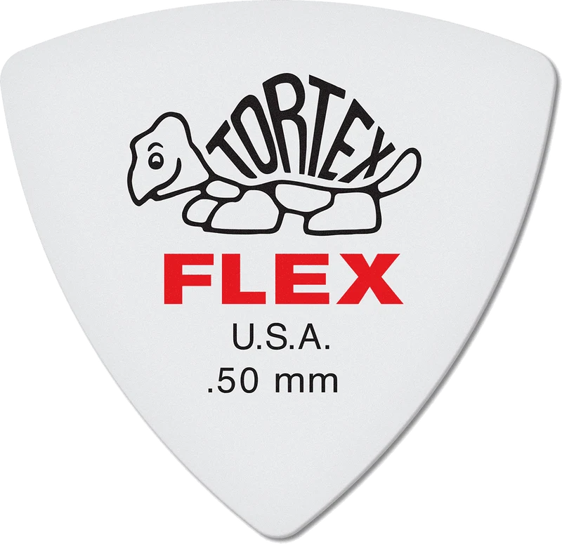 Player’s Pack de 6 médiators Dunlop Tortex Flex Triangle 0.50mm 456P50