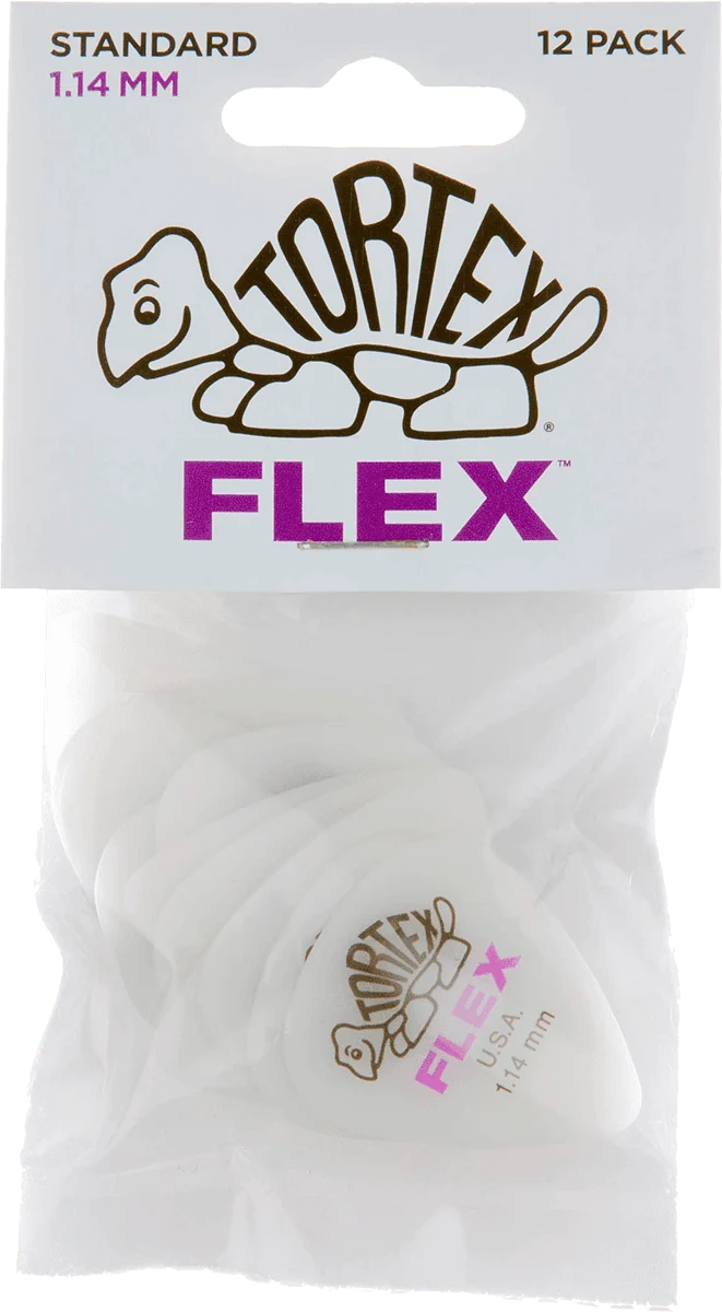 Player’s Pack de 12 médiators Dunlop Tortex Flex Standard 1.14mm 428P114