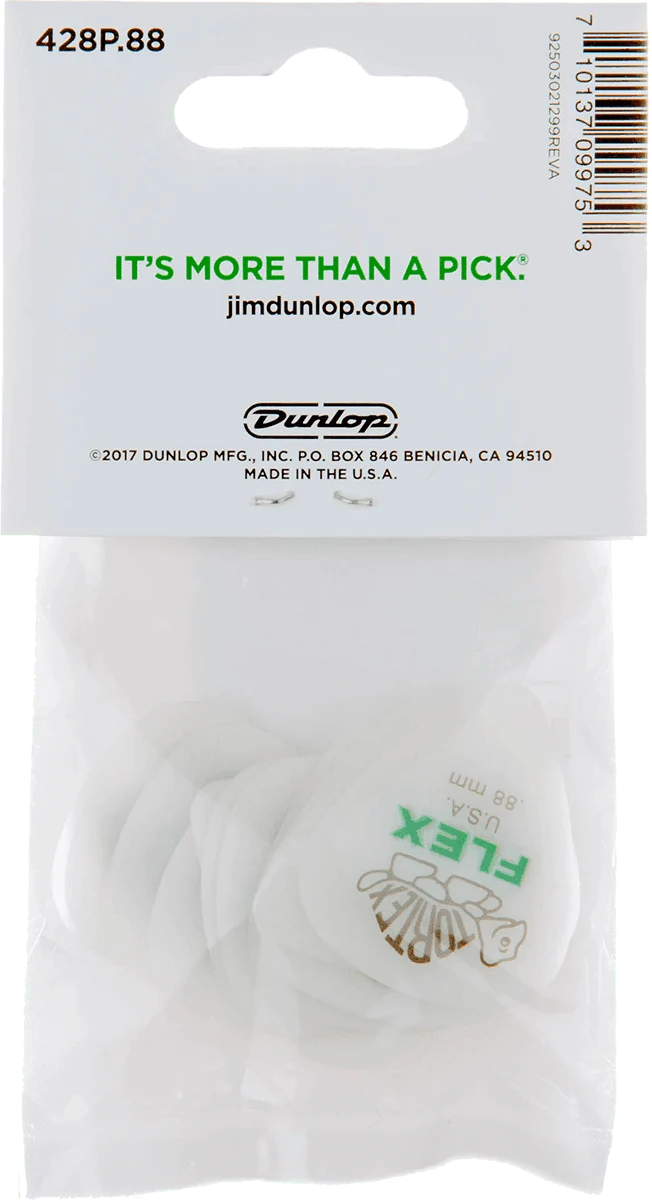 Player’s Pack de 12 médiators Dunlop Tortex Flex Standard 0.88mm 428P88