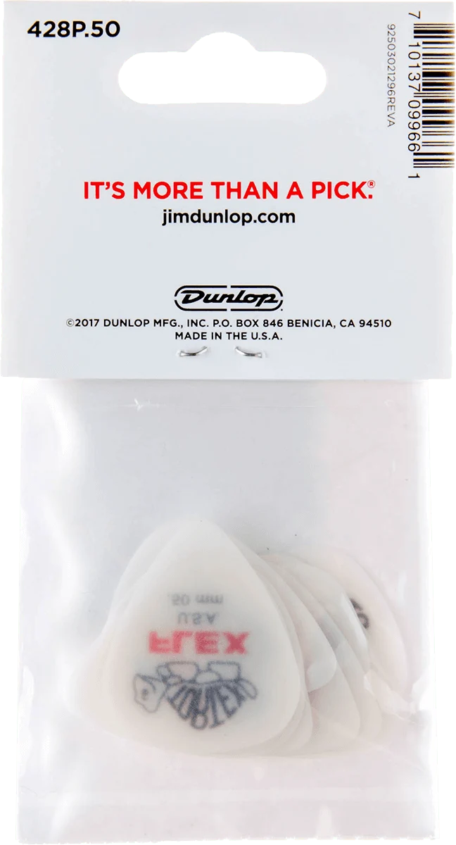 Player’s Pack de 12 médiators Dunlop Tortex Flex Standard 0.50mm 428P50