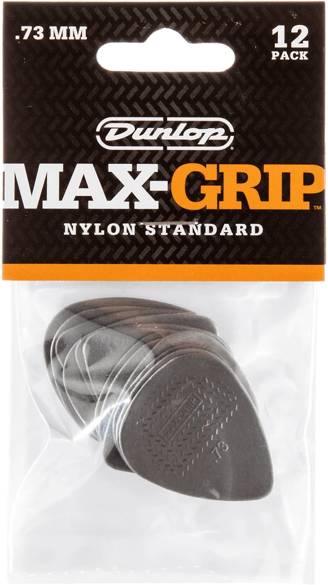 Player’s Pack de 12 médiators Dunlop Nylon Max-Grip 0.73mm 449P73