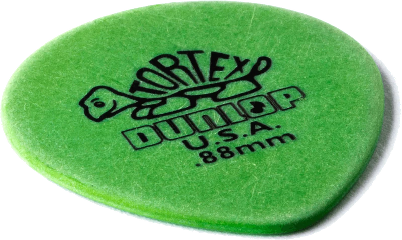 Lot de 6 médiators Dunlop Tortex Teardrop 0.88mm 413R88