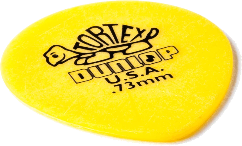Lot de 6 médiators Dunlop Tortex Teardrop 0.73mm 413R73