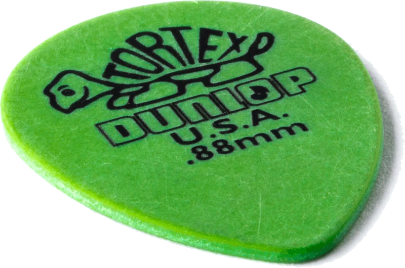 Lot de 6 Médiators Dunlop Tortex Small Teardrop 0.88mm 432R88