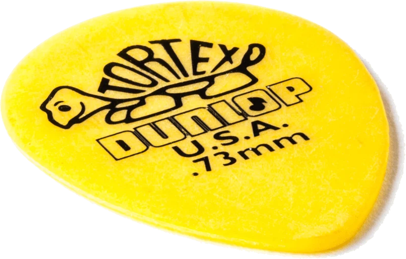 Lot de 6 médiators Dunlop Tortex Small Teardrop 0.73 mm 432R73