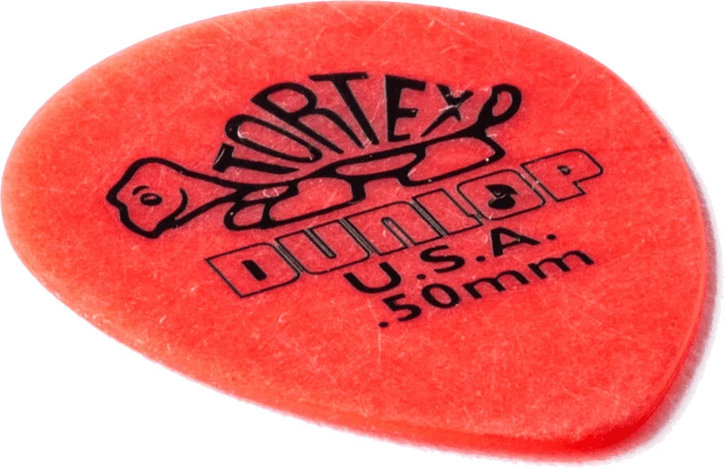 Lot de 6 médiators Dunlop Tortex Small Teardrop 0.50 mm 432R50