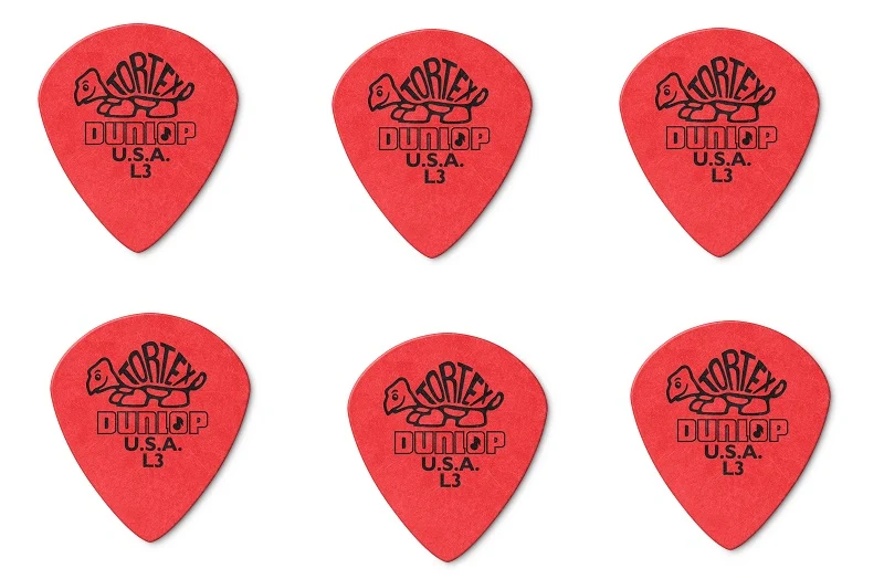 Player’s Pack de 6 médiators Dunlop Tortex Jazz III L3 1.50 mm 472PL3