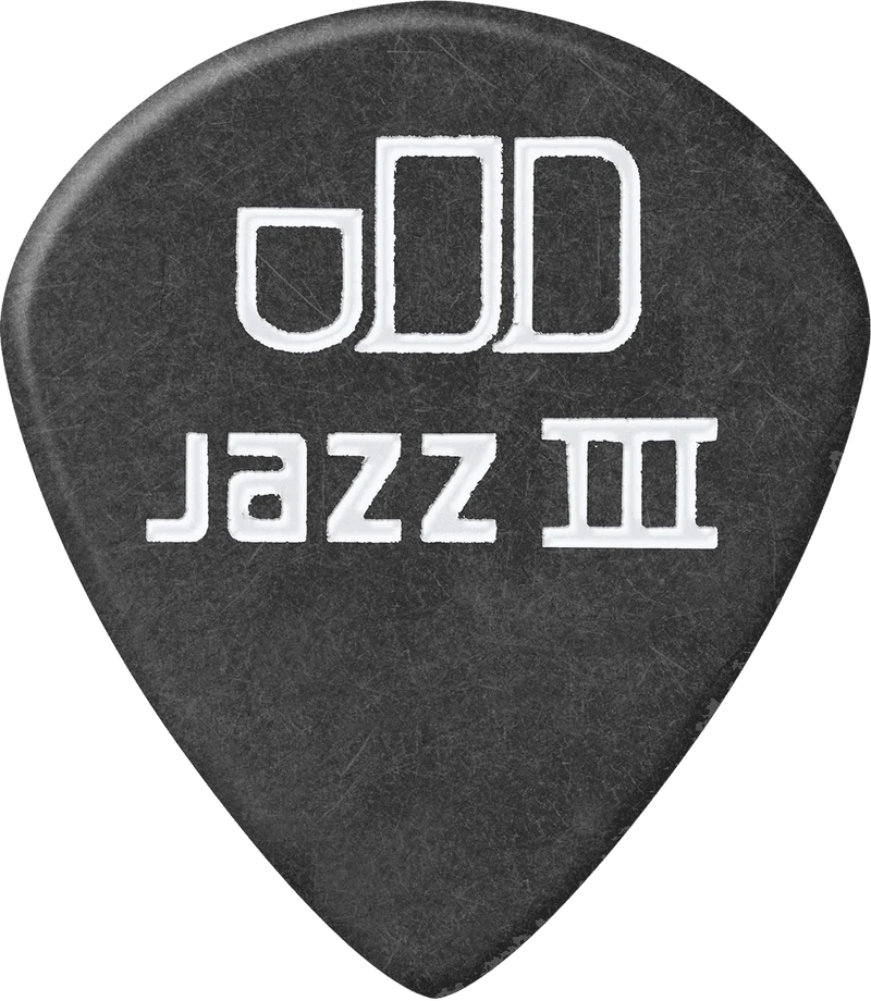 Player’s Pack de 12 médiators Dunlop Tortex Pitch Black Jazz III 1.50 mm 482P150