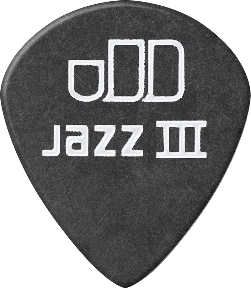 Player’s Pack de 12 médiators Dunlop Tortex Pitch Black Jazz III 1.14 mm 482P114