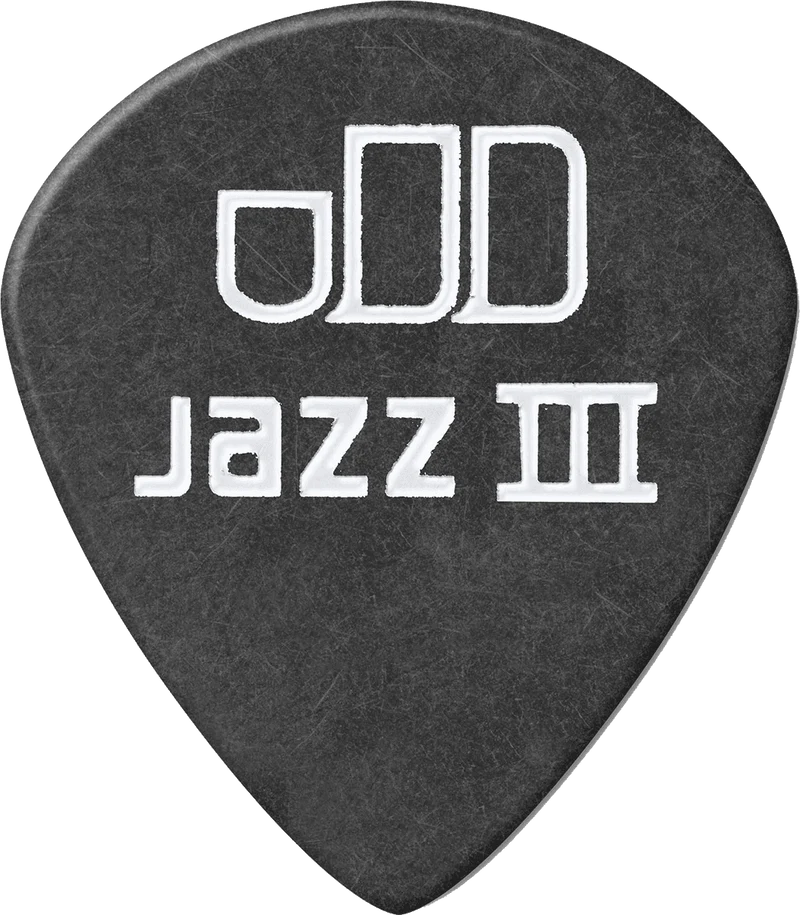Player’s Pack de 12 médiators Dunlop Tortex Pitch Black Jazz III 1.00 mm 482P100