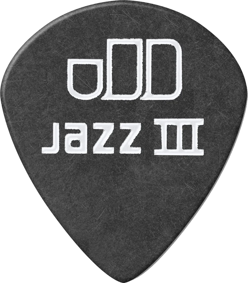 Player’s Pack de 12 médiators Dunlop Tortex Pitch Black Jazz III 0.88 mm 482P88