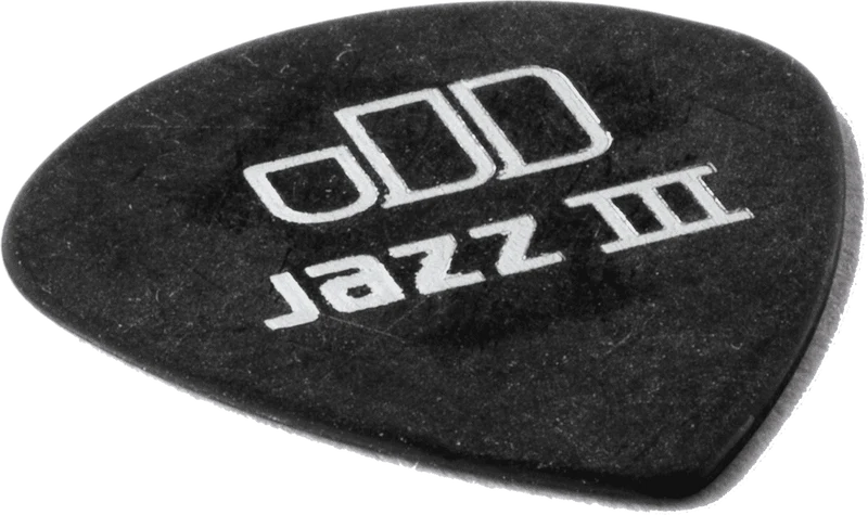 Player’s Pack de 12 médiators Dunlop Tortex Pitch Black Jazz III 0.73 mm 482P73