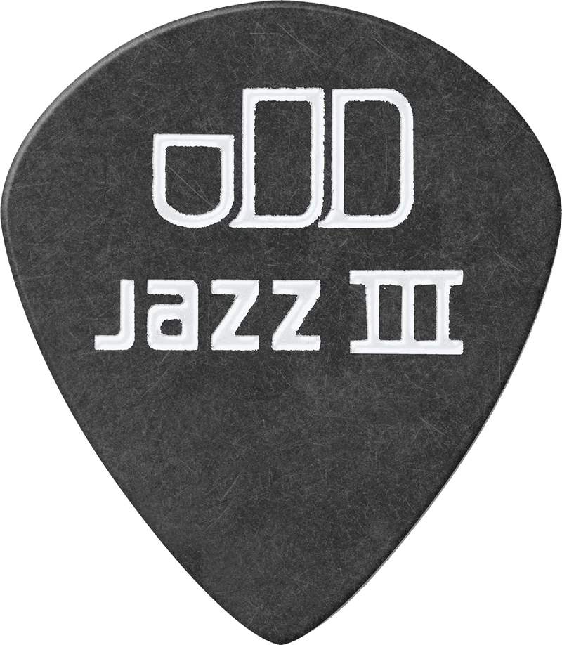 Player’s Pack de 12 médiators Dunlop Tortex Pitch Black Jazz III 0.60 mm 482P60