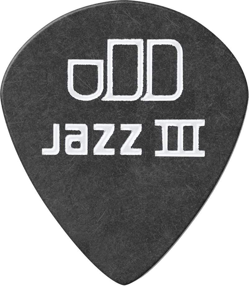 Player’s Pack de 12 médiators Dunlop Tortex Pitch Black Jazz III 0.50 mm 482P50