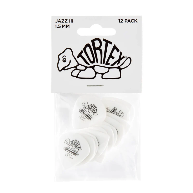 Player’s Pack de 12 médiators Dunlop Tortex Jazz 1.50 mm 478P150