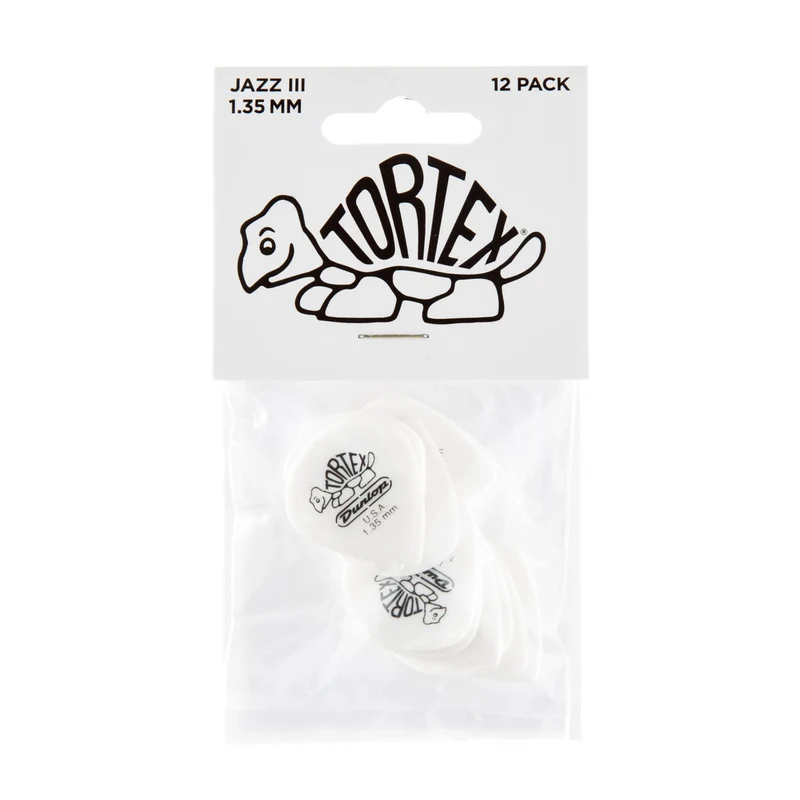 Player’s Pack de 12 médiators Dunlop Tortex Jazz 1.35 mm 478P135