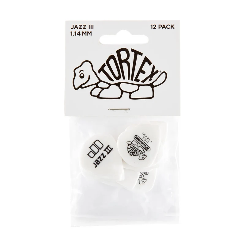Player’s Pack de 12 médiators Dunlop Tortex Jazz 1.14 mm 478P114