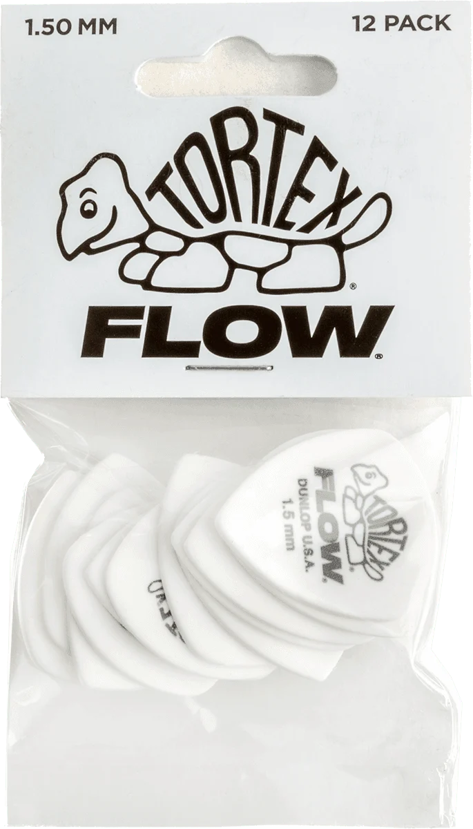 Players Pack de 12 médiators Dunlop Tortex Flow 1.50mm 558P150