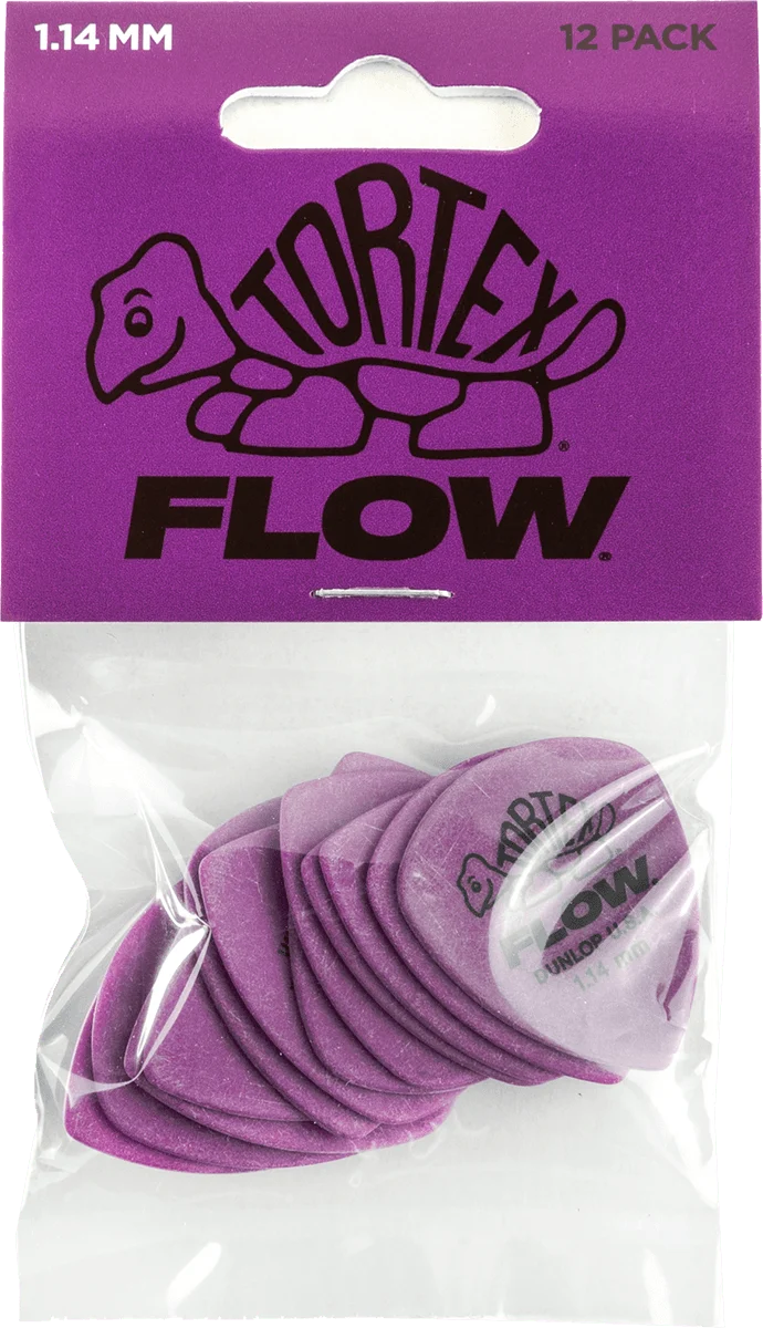 Player’s Pack 12 Médiators Dunlop Tortex Flow 1.14mm 558P114