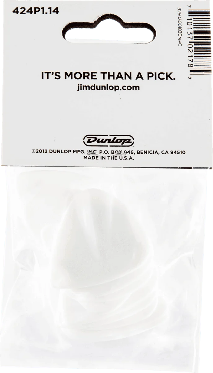 Player’s Pack 12 médiators Dunlop Tortex Wedge 1.14mm 424P114