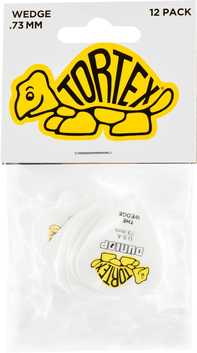 Player’s Pack 12 Médiators Dunlop Tortex Wedge 0.73 mm 424P73