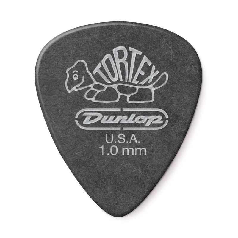 Players Pack de 12 médiators Dunlop Tortex Pitch Black 1.00mm 488P100