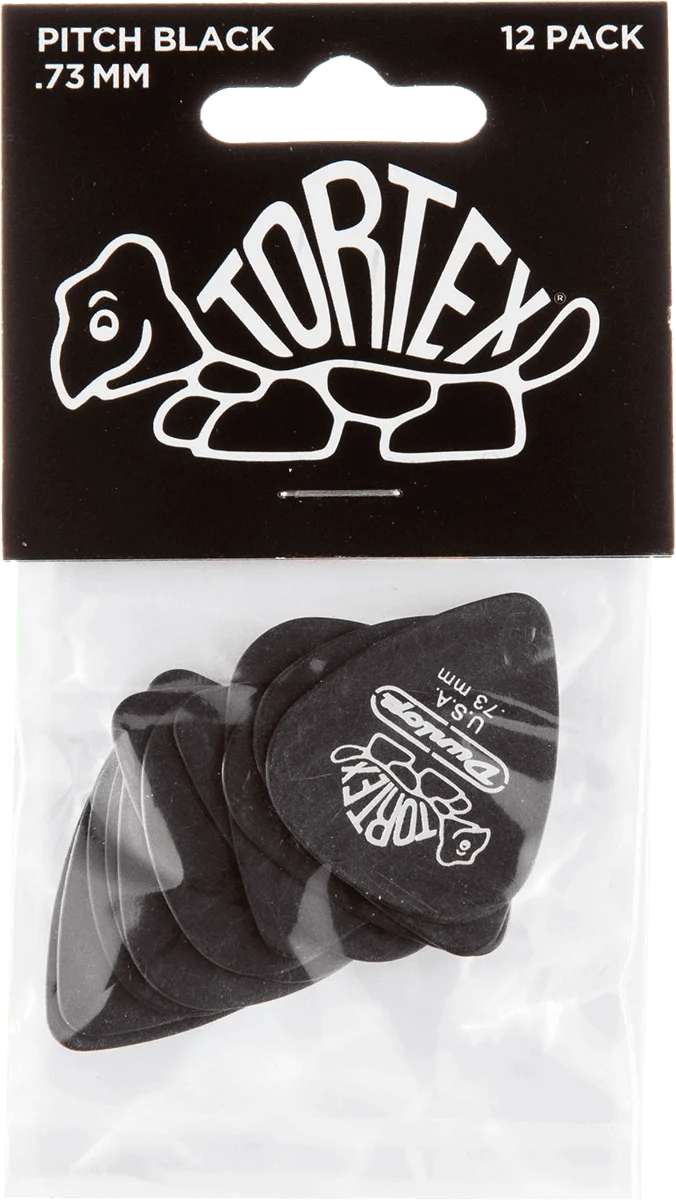 Player’s Pack de 12 Médiators Dunlop Tortex Pitch Black 0.88 mm 488P88