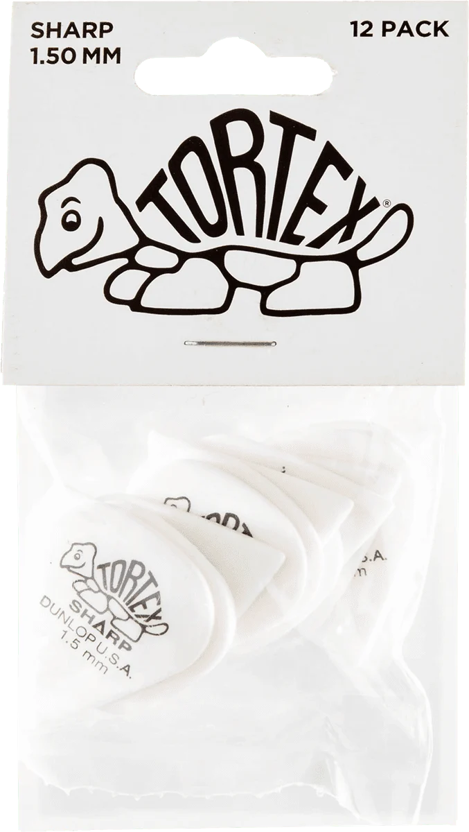 Player’s Pack 12 médiators Dunlop Tortex Sharp 1.50mm 412P150