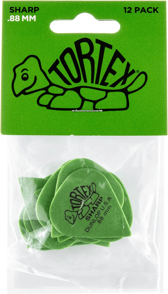 Player’s Pack 12 Médiators Dunlop Tortex Sharp 0.88mm 412P88