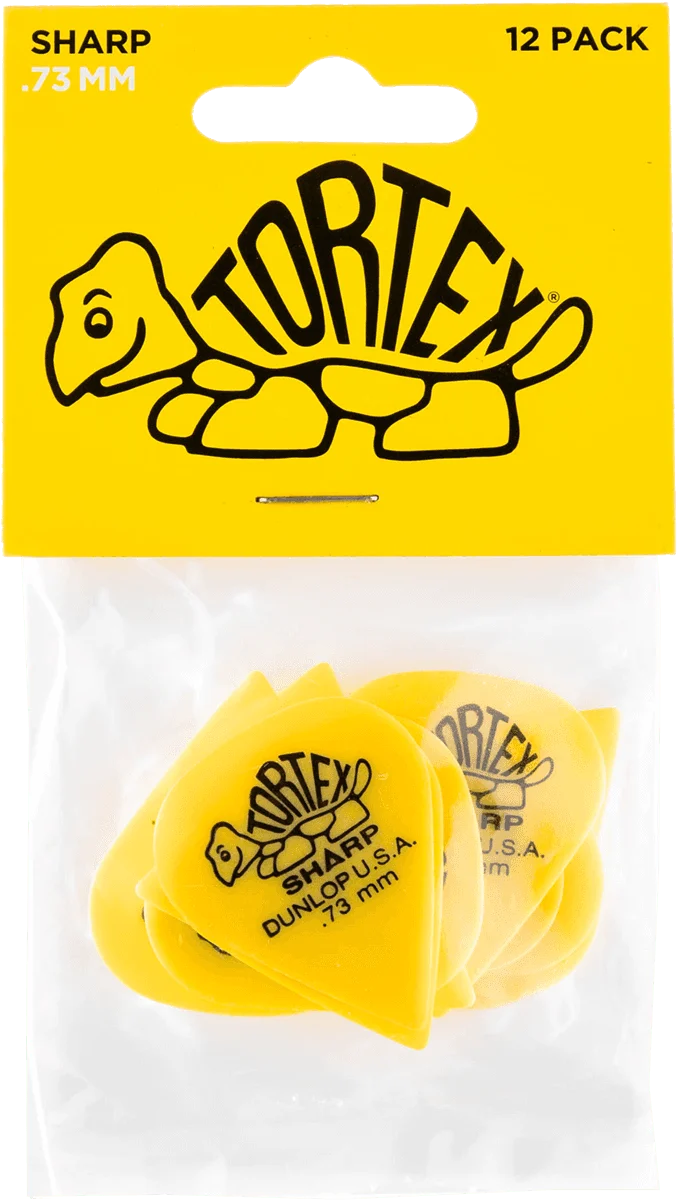 Player’s Pack 12 Médiators Dunlop Tortex Sharp 0.73mm 412P73