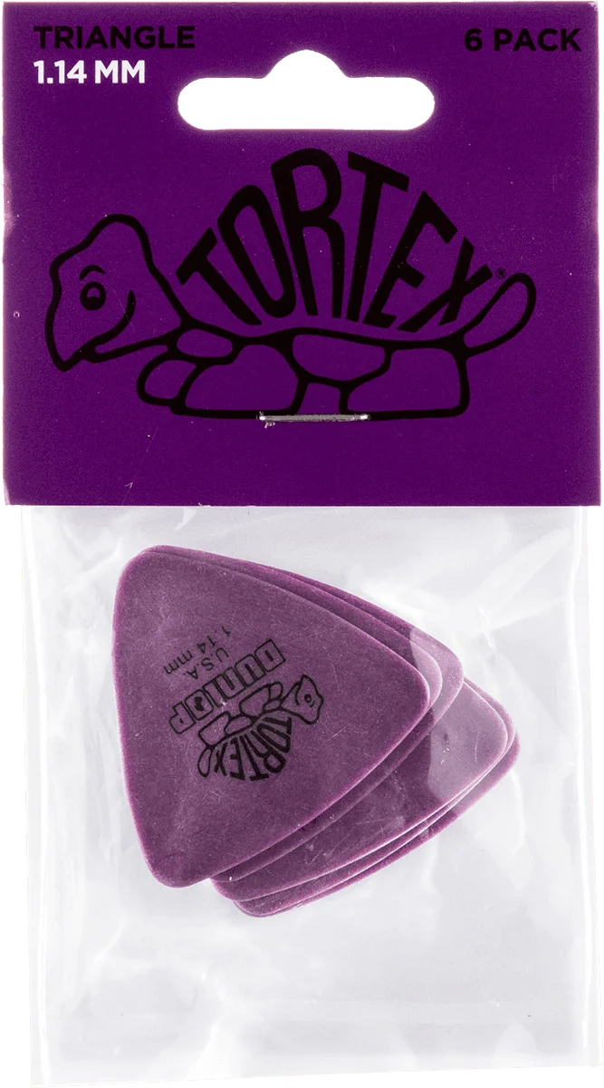 Player’s Pack 6 médiators Dunlop Tortex Triangle 1.14mm 431P114