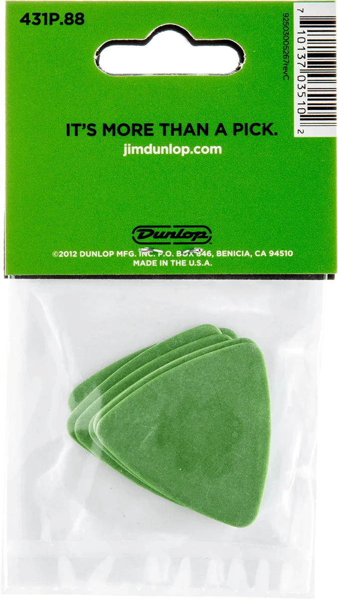 Players Pack 6 Médiators Dunlop Tortex Triangle 0.88 mm 431P88