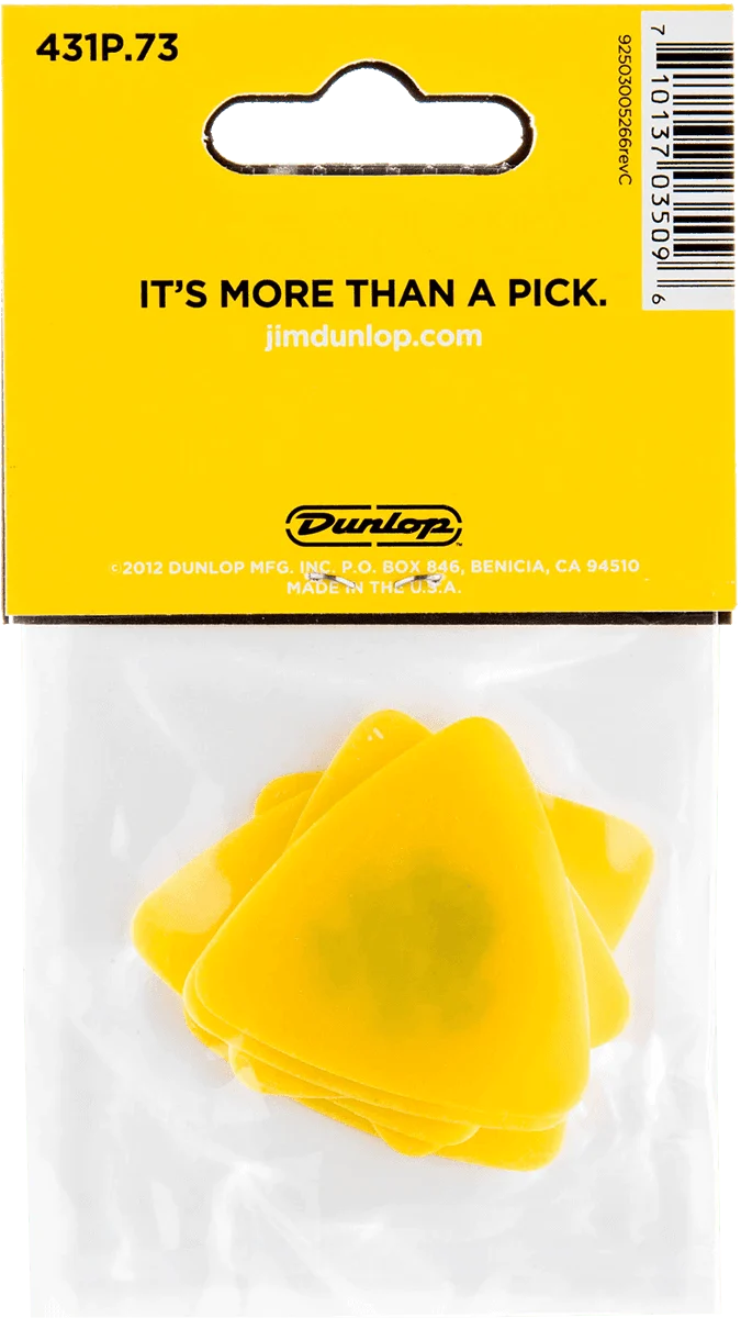 Players Pack 6 Médiators Dunlop Tortex Triangle 0.73 mm 431P73