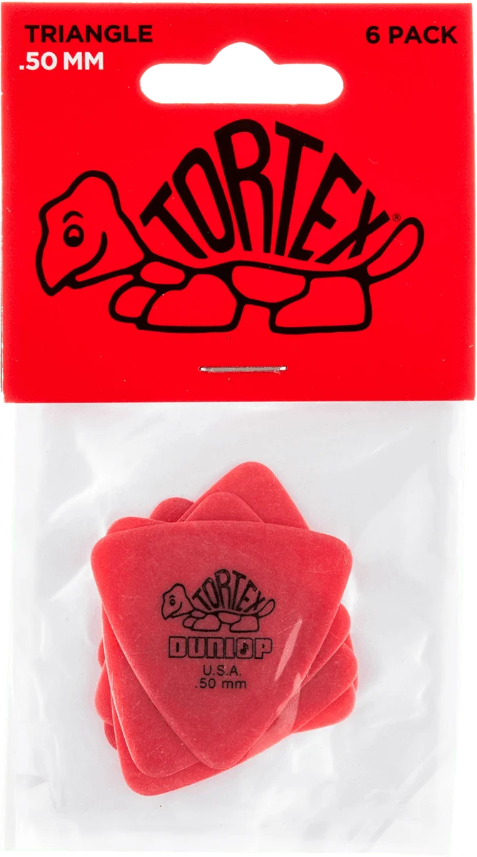 Players Pack 6 Médiators Dunlop Tortex Triangle 0.50mm 431P50