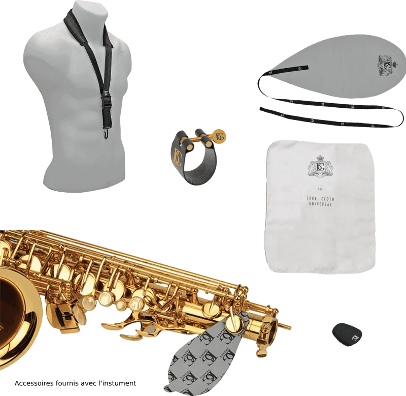 SAXOPHONE SOPRANO SIb COURBE LAITON VERNI SML SC620- STOCK B