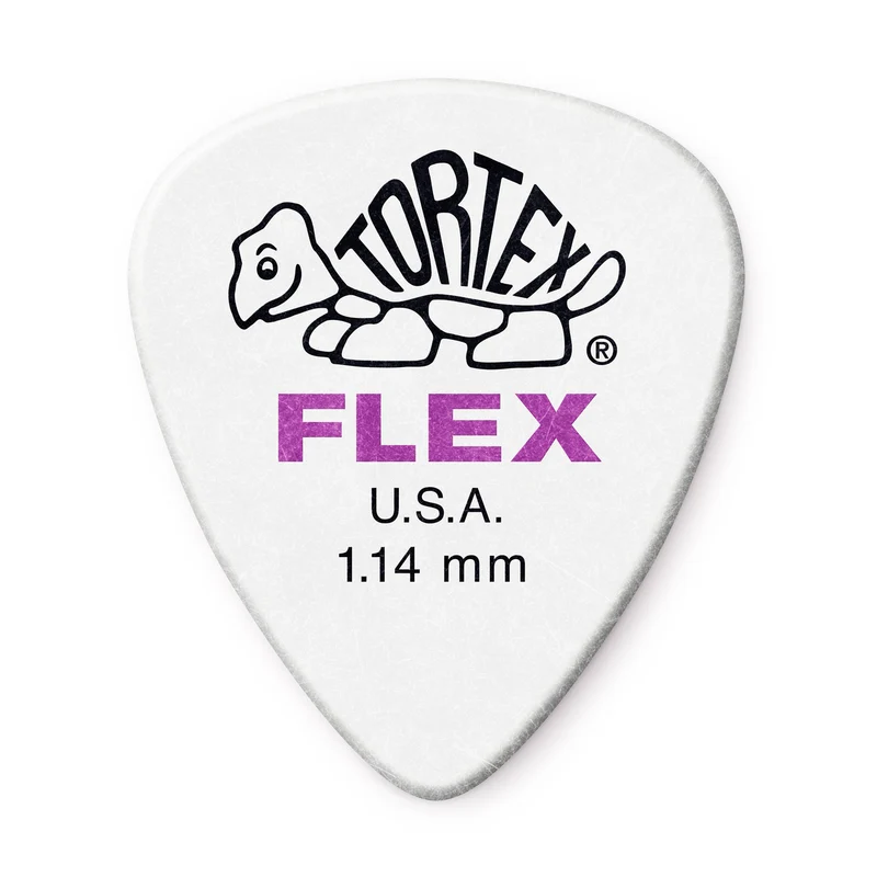 Lot de 6 médiators Dunlop Tortex Flex Standard – 1,14 mm