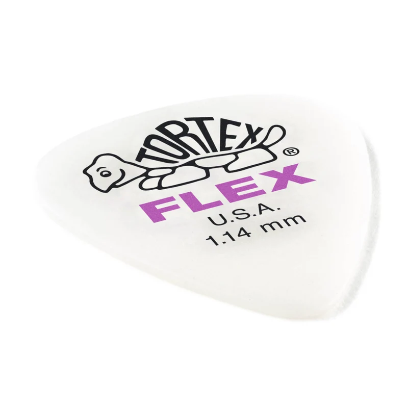 Lot de 6 médiators Dunlop Tortex Flex Standard – 1,14 mm