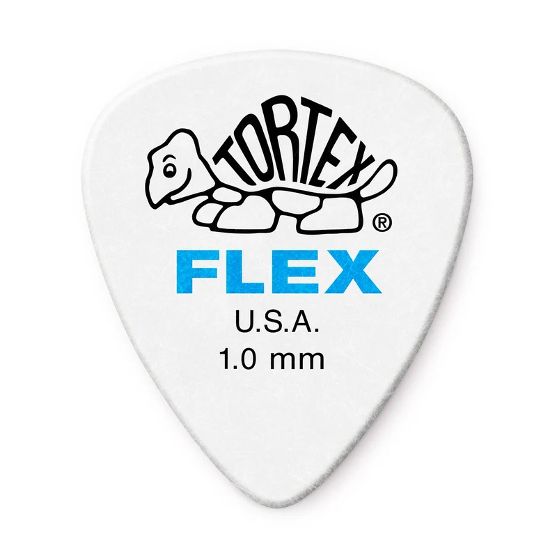 Lot de 6 médiators Dunlop Tortex Flex Standard – 1,00 mm