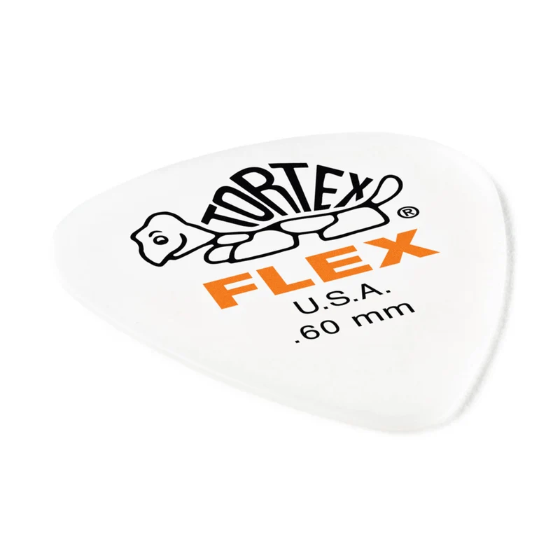 Lot de 6 médiators Dunlop Tortex Flex Standard - 428R60 – 0,60 mm