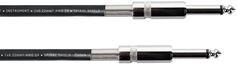 Câble instrument Jack/Jack Cordial Série Elements – 3 m - EI3PP