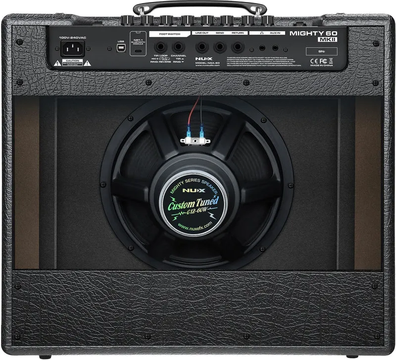 Amplis Guitare electrique À modélisation 60W / 5W / 0.5W + Bluetooth NUX MIGHTY-60-MK2